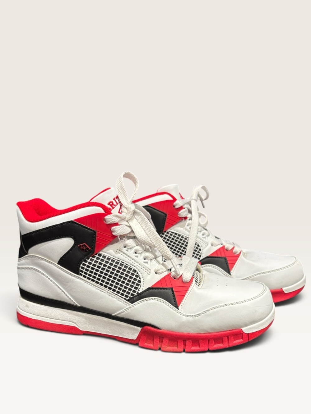 Size 12- British Knights Virga Sneakers Red White Black